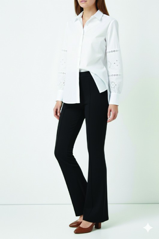 İspanyol Paça Pantolon A1106 Siyah İspanyol Paça Pantolon A1106 Siyah