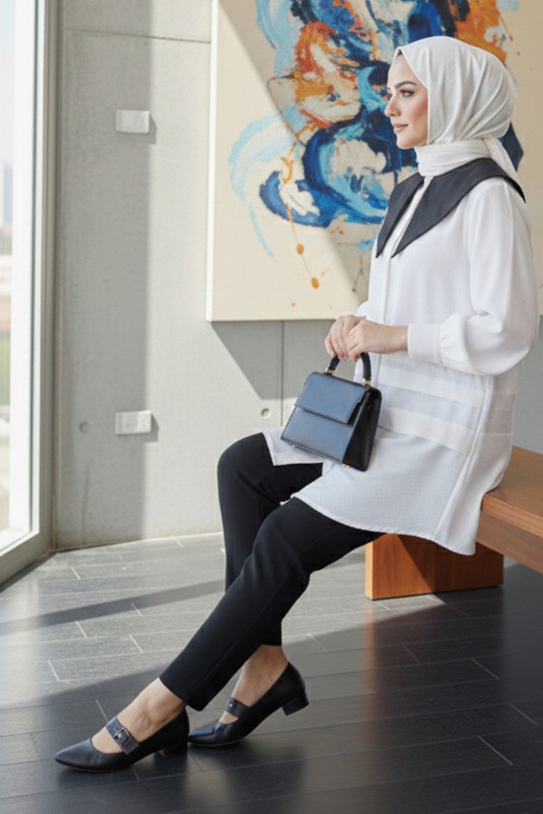  Sivri Yakalı Gömlek Beyaz 2068