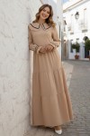 Bebe Yakalı Elbise Bej 2113 Bebe Yakalı Elbise Bej 2113