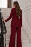 İp Bağcıklı Ceket Takım Bordo 2265