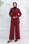 İp Bağcıklı Ceket Takım Bordo 2265 İp Bağcıklı Ceket Takım Bordo 2265