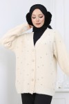 Beyoğlu Taşlı Sakal Ceket H25308 Taş Rengi Beyoğlu Taşlı Sakal Ceket H25308 Taş Rengi