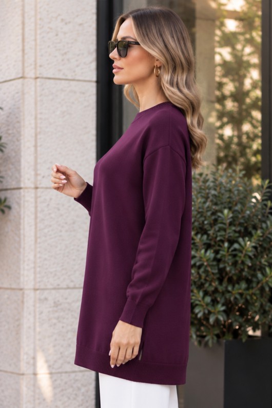 Tesettür Tunik N3177 Bordo