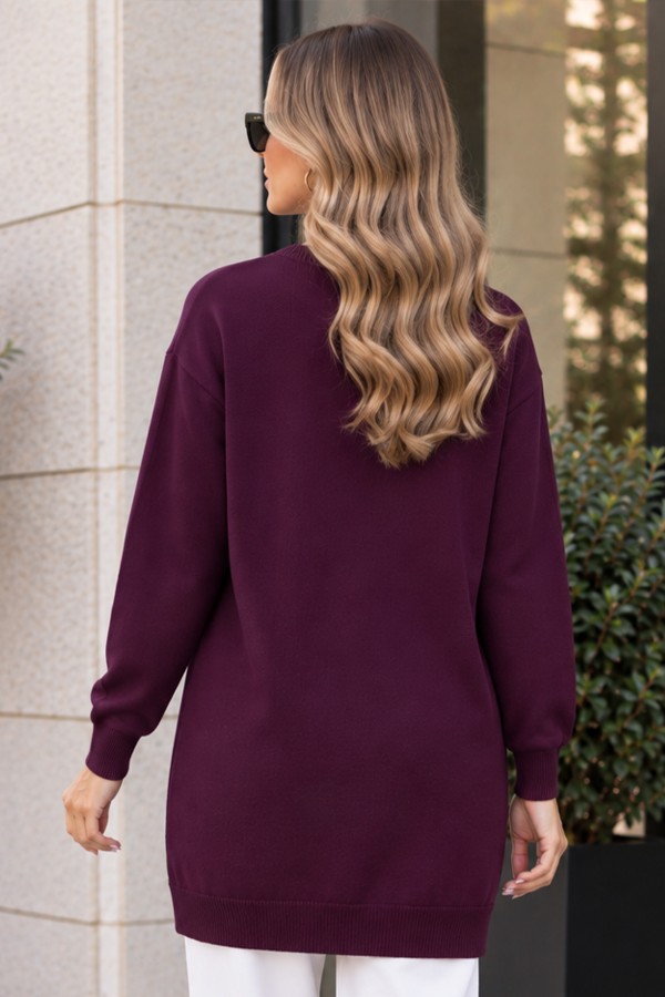 Tesettür Tunik N3177 Bordo