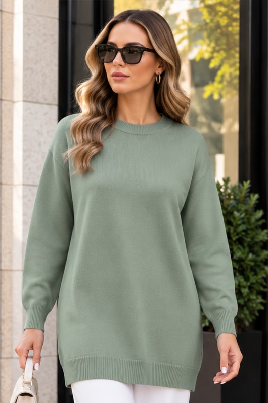 Tesettür Tunik N3177 Çağla
