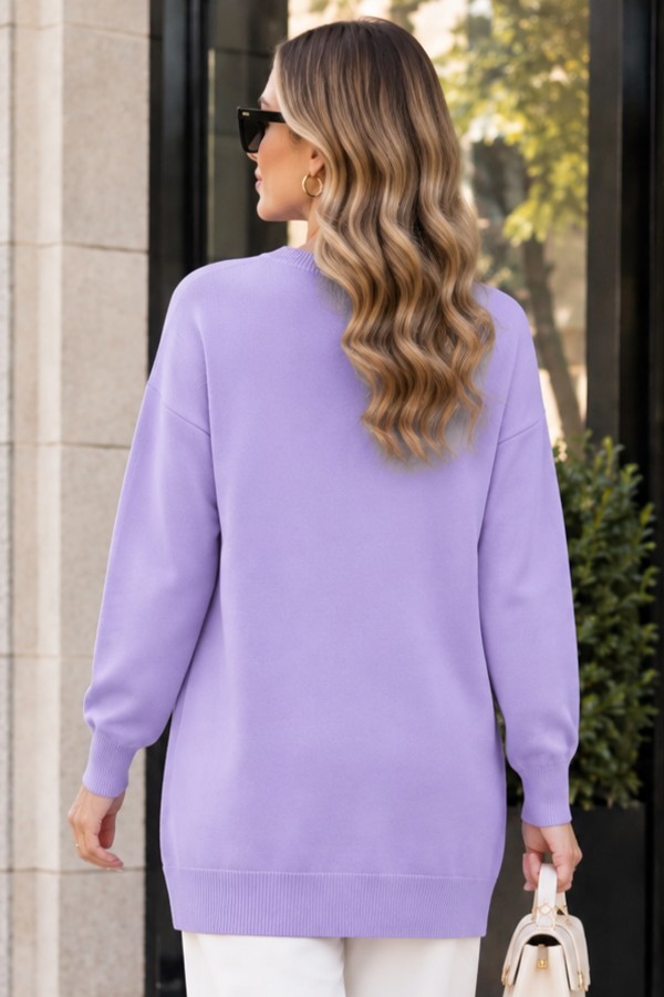 Tesettür Tunik N3177 Lila