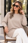 Tesettür Tunik N3177 Taş Rengi