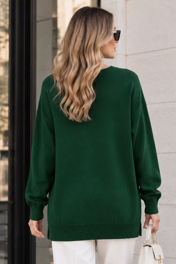 Tesettür Tunik N3177 Zümrüt Yeşili