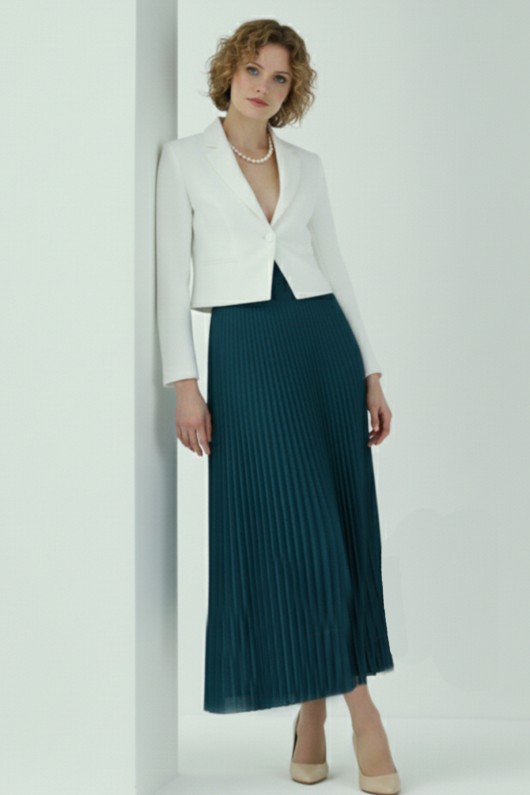 Piliseli Etek Zümrüt Yeşili 4560