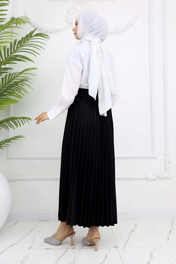 Piliseli Etek Siyah 4560 Piliseli Etek Siyah 4560