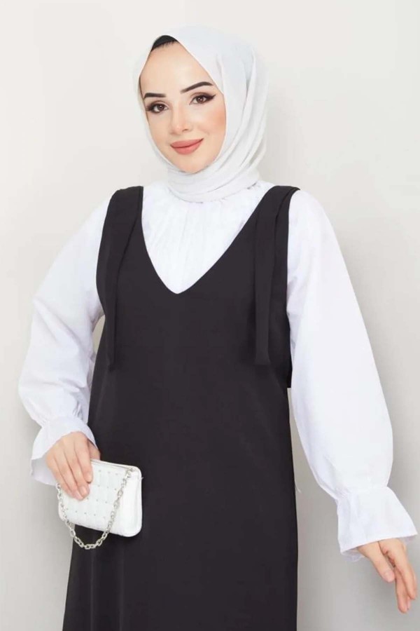 Gömlek + Ji̇le Elbi̇se Siyah 4678 Gömlek + Ji̇le Elbi̇se Siyah 4678