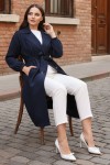 Çizgili Trençkot Lacivert 61673 Çizgili Trençkot Lacivert 61673