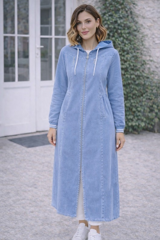 Beli Lastikli Spor Kot Kap Lacivert O7914 Mavi