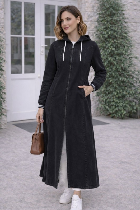 Beli Lastikli Spor Kot Kap Lacivert O7914 Siyah