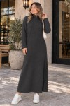 Fitilli Triko Elbise K3005 Antrasit