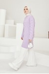  Çizgili Tunik Lila 533