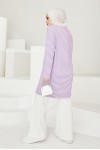  Çizgili Tunik Lila 533