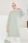  Çizgili Tunik Yeşil 533
