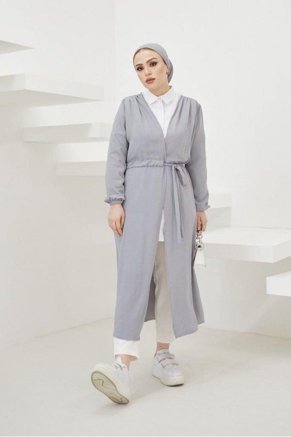  Aerobin Beli Bağlamalı Teettür  Kap Gri 7579