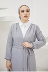 Aerobin Beli Bağlamalı Teettür  Kap Gri 7579