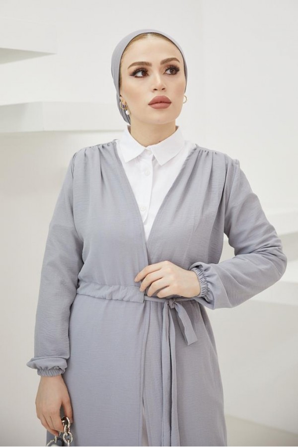  Aerobin Beli Bağlamalı Teettür  Kap Gri 7579
