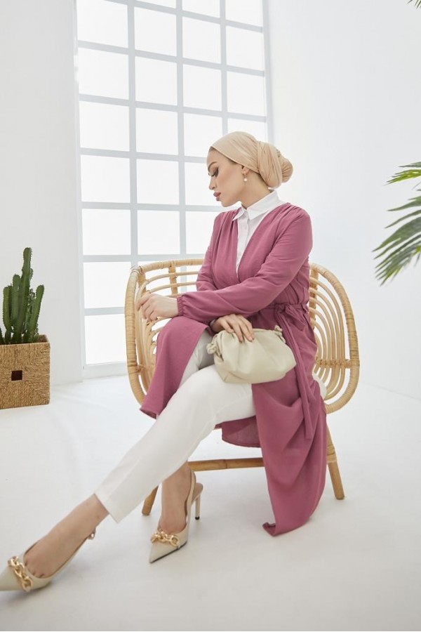  Aerobin Beli Bağlamalı Teettür  Kap Gül Kurusu 7579