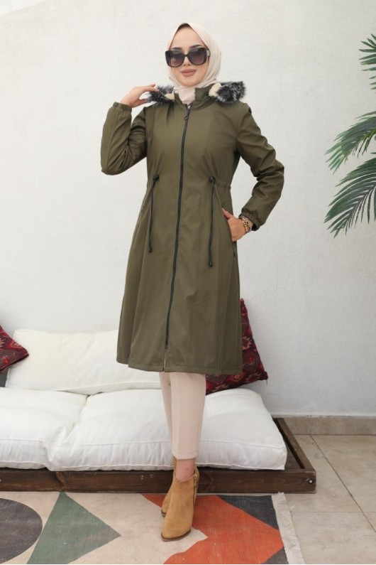 İçi Peluşlu Bondit Kaban Haki 3004-1 İçi Peluşlu Bondit Kaban Haki 3004-1