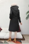 İçi Peluşlu Bondit Kaban Siyah 3004-1 İçi Peluşlu Bondit Kaban Siyah 3004-1