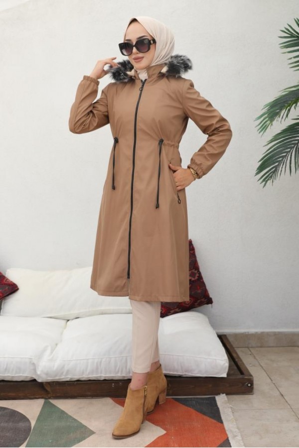 İçi Peluşlu Bondit Kaban Vizon 3004-1 İçi Peluşlu Bondit Kaban Vizon 3004-1