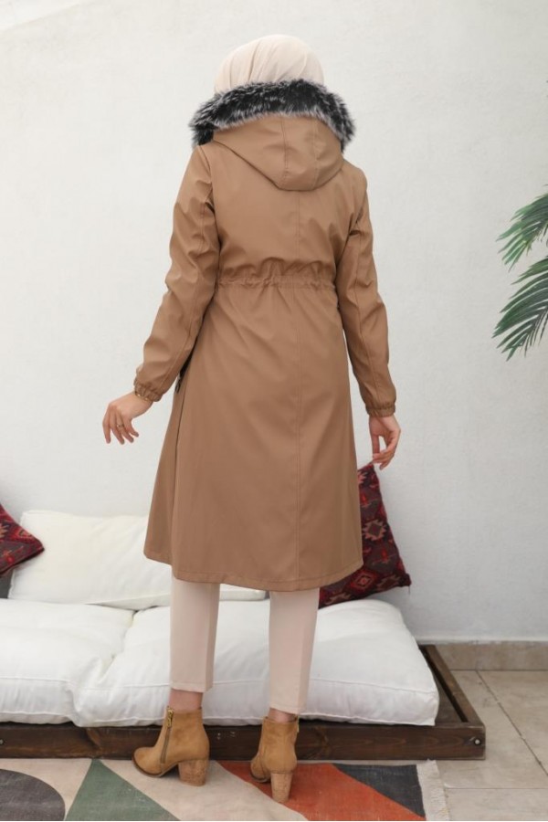 İçi Peluşlu Bondit Kaban Vizon 3004-1 İçi Peluşlu Bondit Kaban Vizon 3004-1