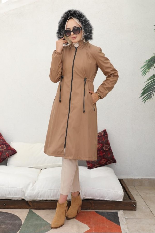 İçi Peluşlu Bondit Kaban Vizon 3004-1 İçi Peluşlu Bondit Kaban Vizon 3004-1