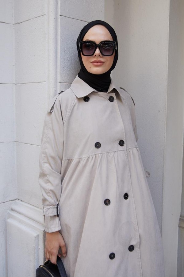  Salaş Kesim Tesettür Trenç Taş 61194