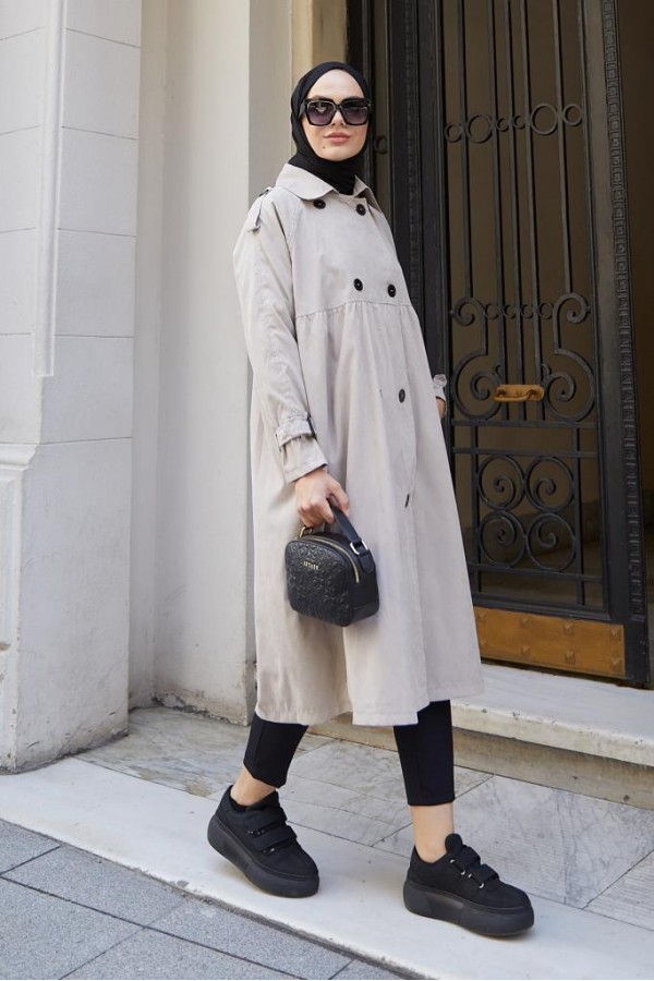  Salaş Kesim Tesettür Trenç Taş 61194