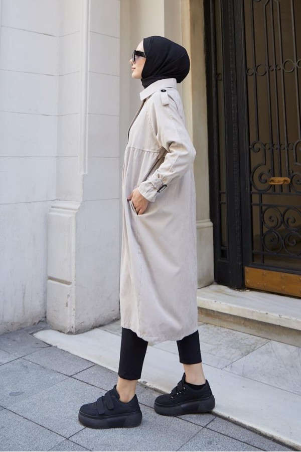  Salaş Kesim Tesettür Trenç Taş 61194