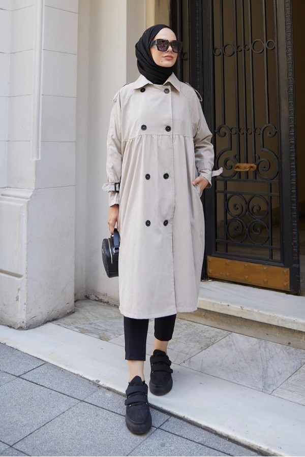  Salaş Kesim Tesettür Trenç Taş 61194