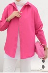 Klasik Tesettür Gömlek Pembe 3900 Klasik Tesettür Gömlek Pembe 3900