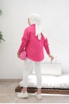 Klasik Tesettür Gömlek Pembe 3900 Klasik Tesettür Gömlek Pembe 3900