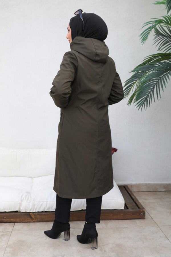 İçi Kürklü Bondit Kaban Haki 4708 İçi Kürklü Bondit Kaban Haki 4708