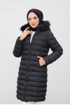  Doluglu Şişme Mont Siyah 1350