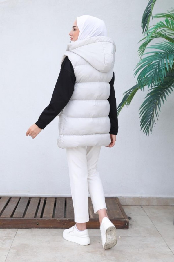  Kapüşonlu Şişme Yelek Taş 1390