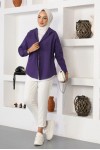 Klasik Tesettür Gömlek Mor 3900 Klasik Tesettür Gömlek Mor 3900