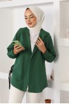 Klasik Tesettür Gömlek Zümrüt 3900 Klasik Tesettür Gömlek Zümrüt 3900