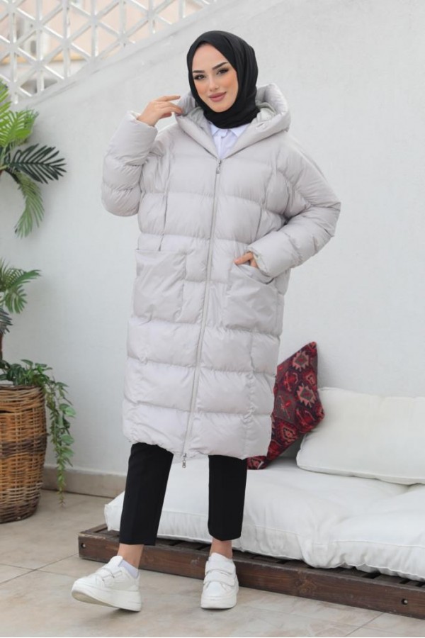  Oversize Şişme Mont Taş 2255