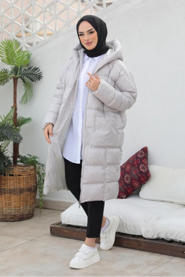  Oversize Şişme Mont Taş 2255