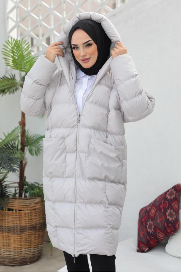  Oversize Şişme Mont Taş 2255