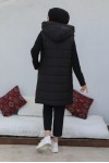  Kapüşonlu Şişme Yelek Siyah 1583