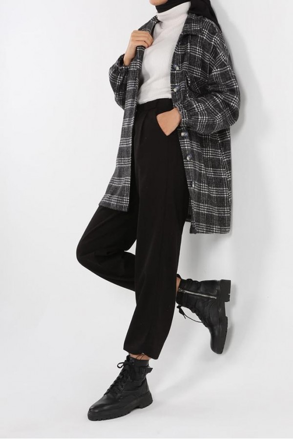  Oduncu Rahat Kalıp Gömlek Siyah 40002