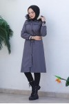 Kolları Lastikli İçi Peluşlu Bondit Kaban Antrasit 4604 Kolları Lastikli İçi Peluşlu Bondit Kaban Antrasit 4604