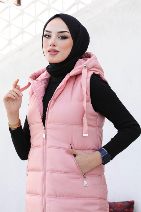  Dolumlu Şişme Yelek Pembe 5140