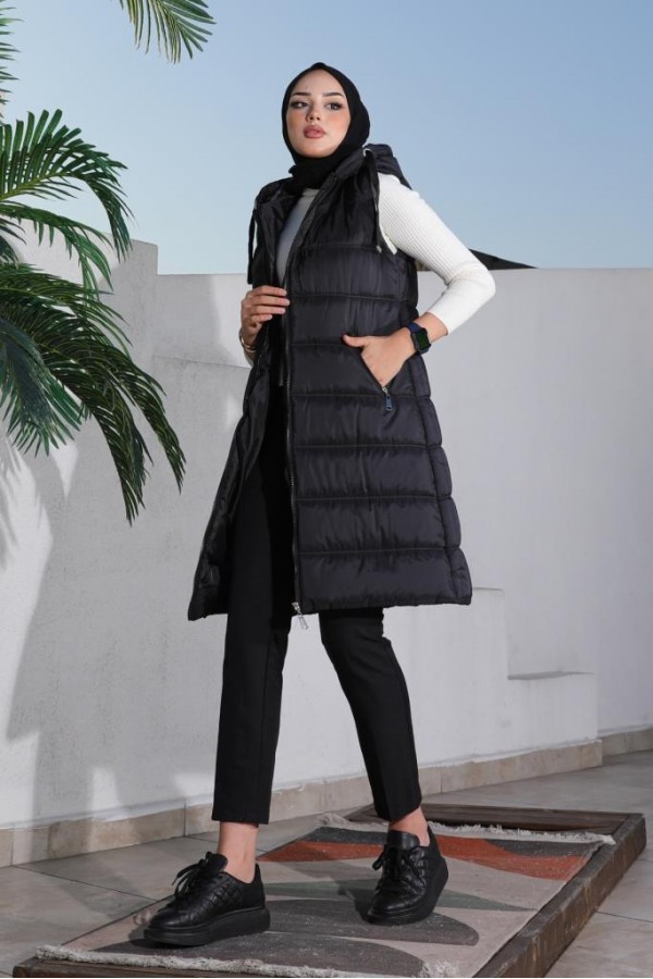 Dolumlu Şişme Yelek Siyah 5140